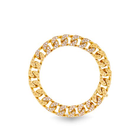 lv cloud cuban|Cuban Chain Bracelet, Yellow Gold and Diamonds .